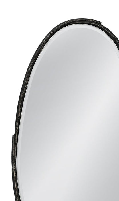 Bassett Mirror - Victoria 47" Gray Oval Wall Mirror - M5302B view 4