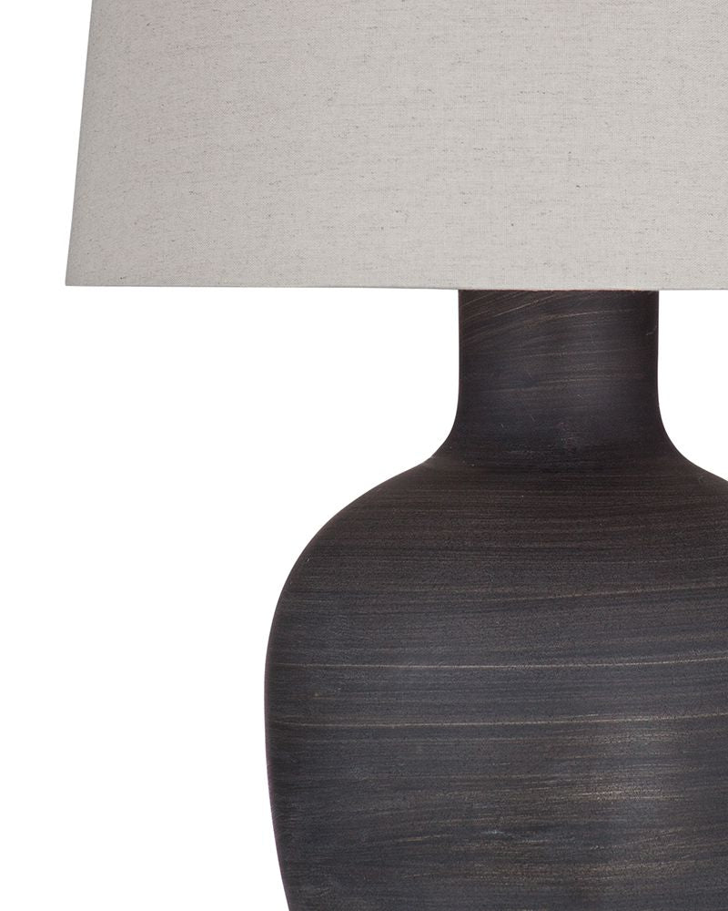 Bassett Mirror - Volga 28" Black Resin Table Lamp - L4409T view 3