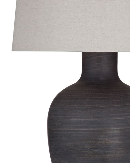 Bassett Mirror - Volga 28" Black Resin Table Lamp - L4409T view 3