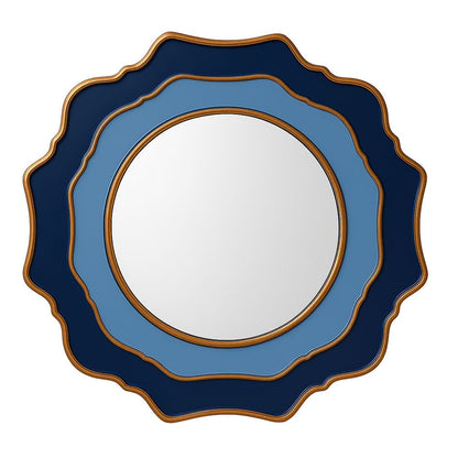 Bassett Mirror - Wall Mirror 30" Blue Round Wall Mirror - M1413B view 1