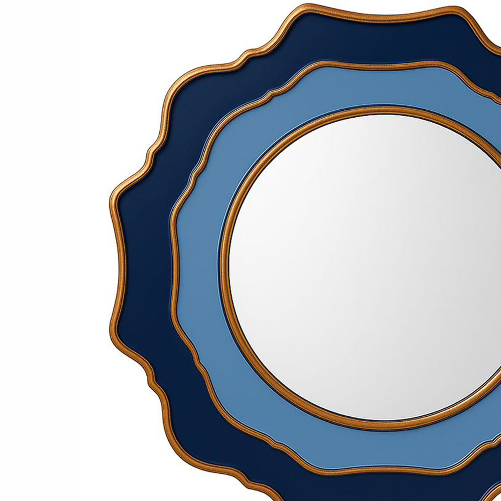 Bassett Mirror - Wall Mirror 30" Blue Round Wall Mirror - M1413B view 2