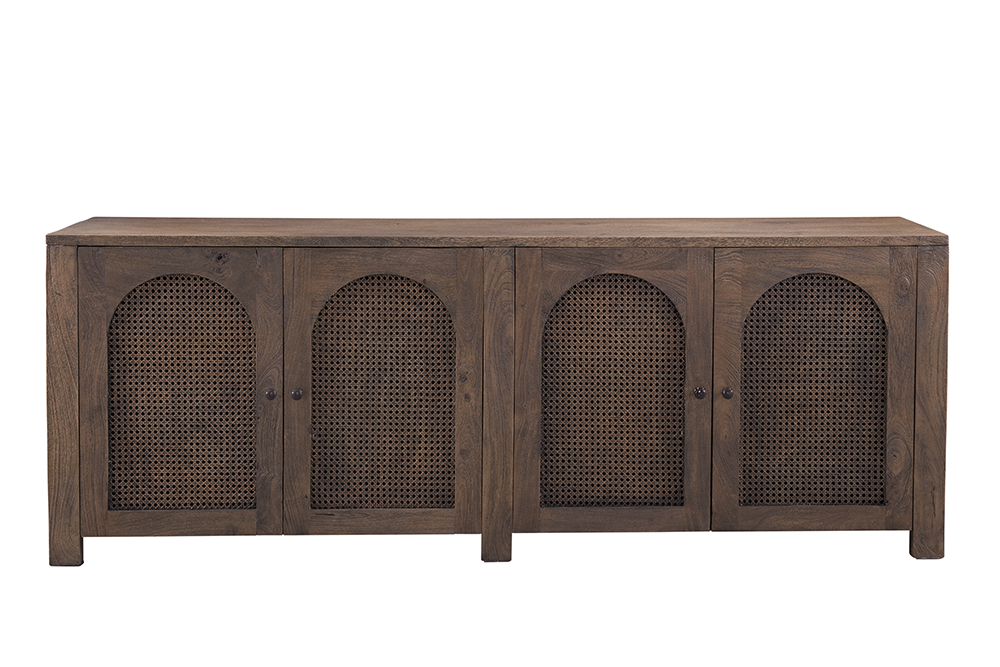 Bassett Mirror - Walsh 79" Antique Walnut Four-Door Storage Cabinet - 6003-DR-576 view 2