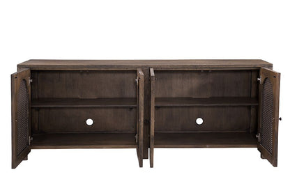 Bassett Mirror - Walsh 79" Antique Walnut Four-Door Storage Cabinet - 6003-DR-576 view 3