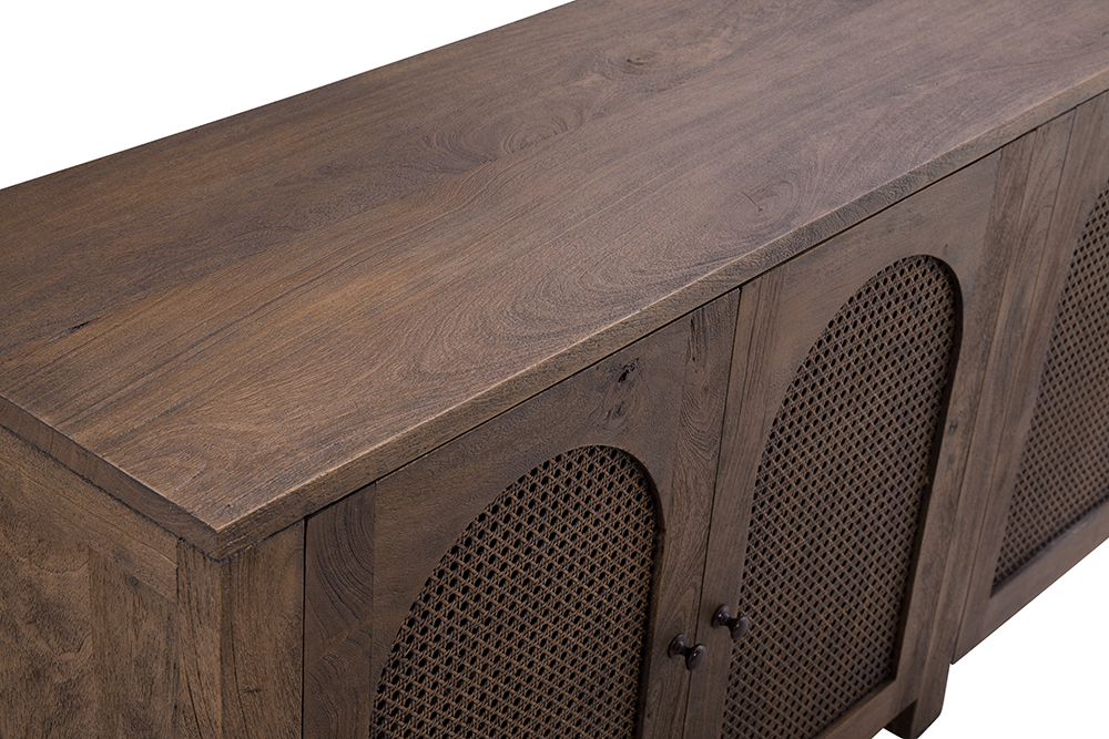 Bassett Mirror - Walsh 79" Antique Walnut Four-Door Storage Cabinet - 6003-DR-576 view 4
