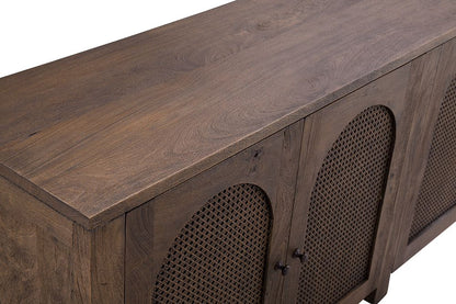 Bassett Mirror - Walsh 79" Antique Walnut Four-Door Storage Cabinet - 6003-DR-576 view 4