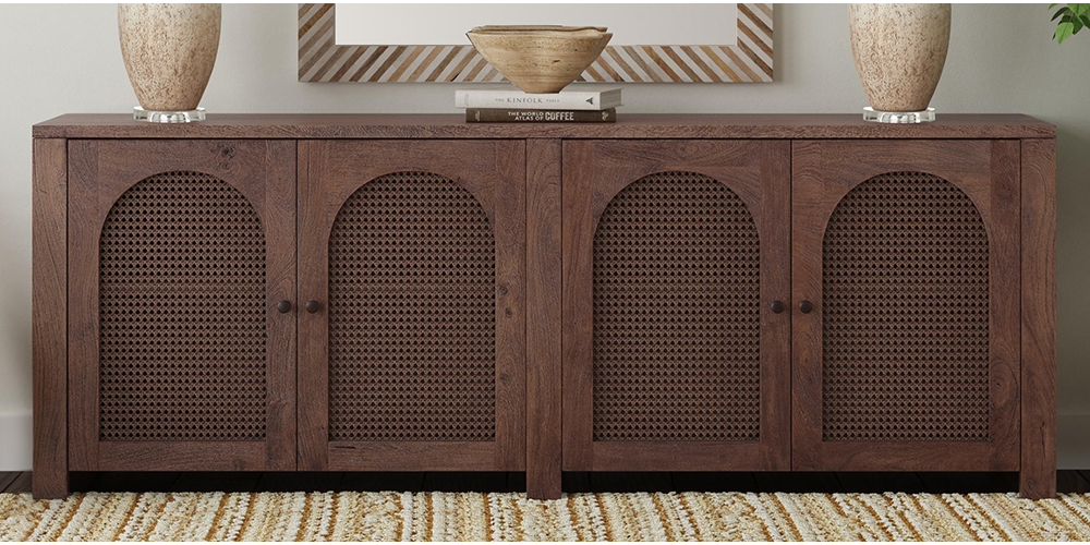 Bassett Mirror - Walsh 79" Antique Walnut Four-Door Storage Cabinet - 6003-DR-576 view 6
