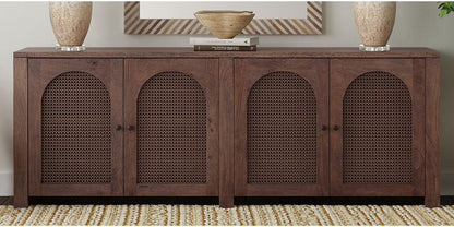 Bassett Mirror - Walsh 79" Antique Walnut Four-Door Storage Cabinet - 6003-DR-576 view 6