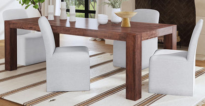 Bassett Mirror - Walsh 90" Brown Mango Wood Dining Table - 6003-DR-600 view 6