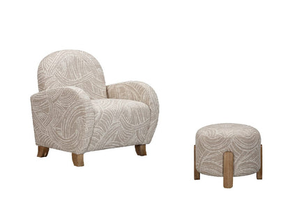 Bassett Mirror - Willow Accent Chair in Khaki Swirl - 7583-LR-805 view 5