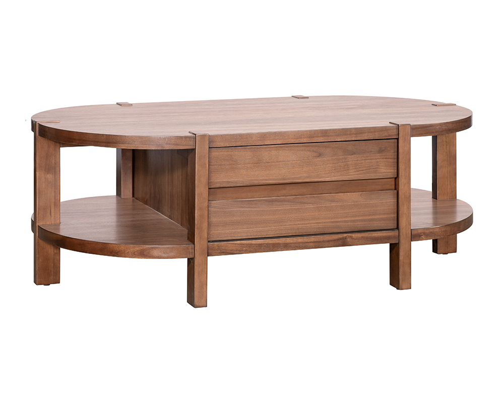 Bassett Mirror - Winston Walnut Coffee Table - 5081-LR-140 view 1