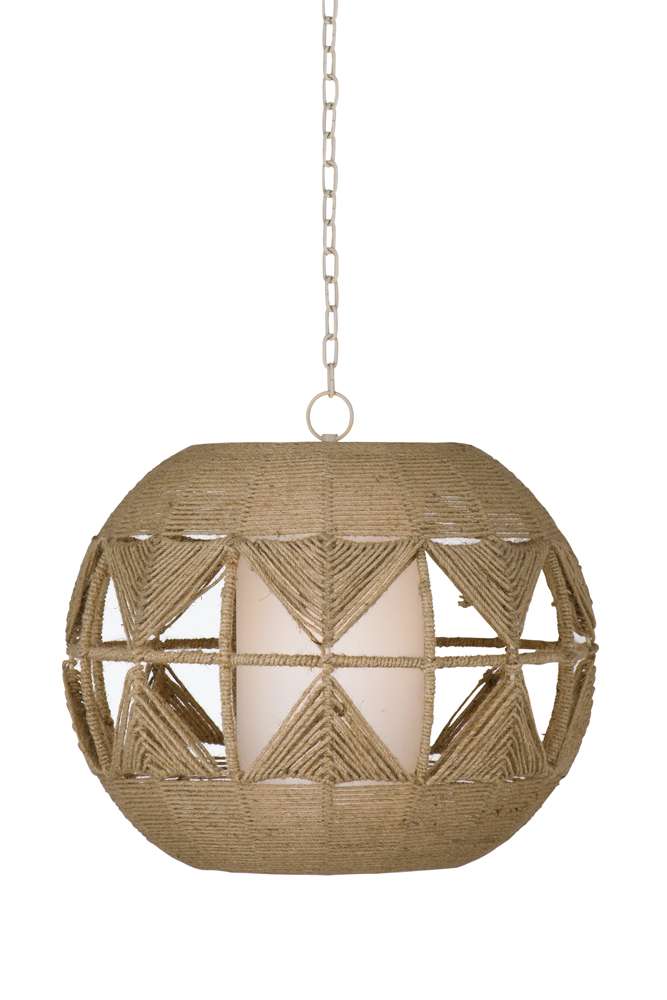 Bassett Mirror - Woven Pendant Lamp - L4185PEC veiw 1