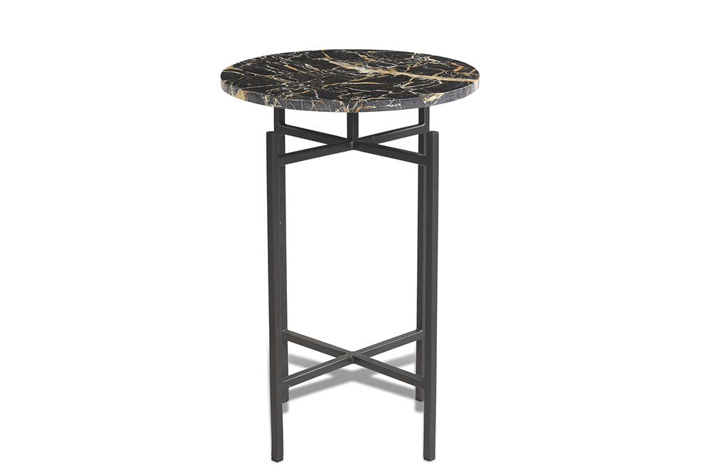 Bassett Mirror - Wren Black Marble Accent Table - 5600-LR-223 view 1