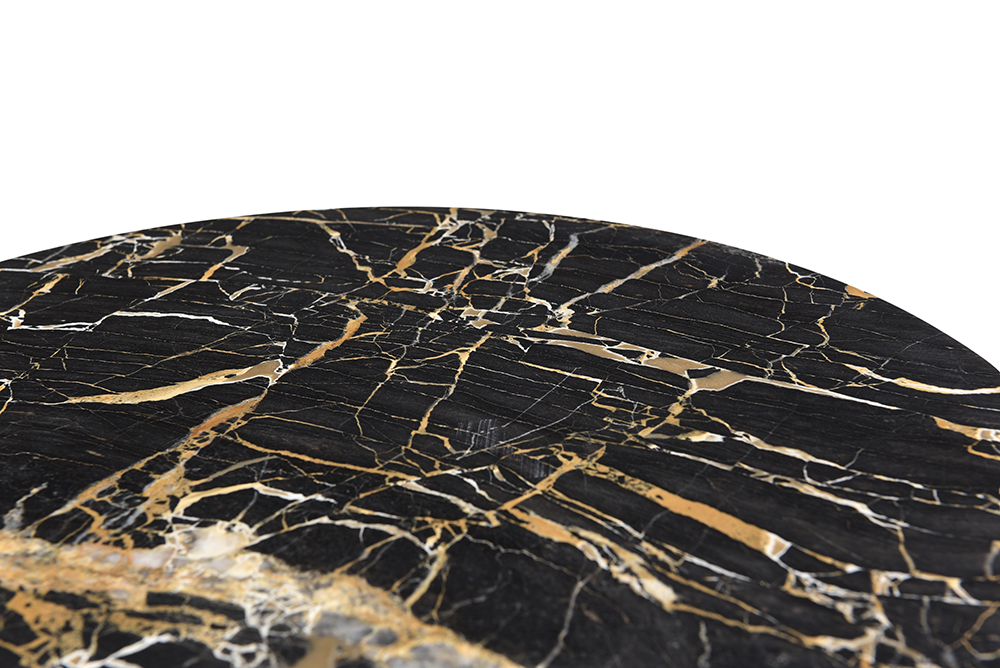 Bassett Mirror - Wren Black Marble Accent Table - 5600-LR-223 view 2