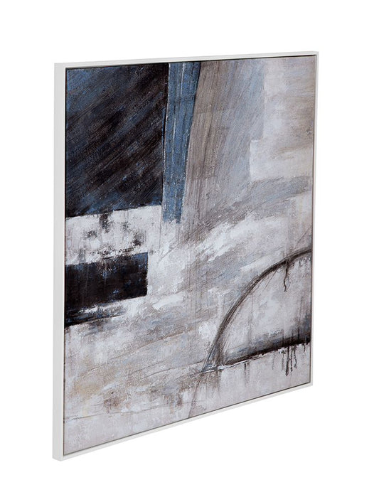 Bassett Mirror - Yuma Gray Abstract Framed Canvas - 7300-999 view 2