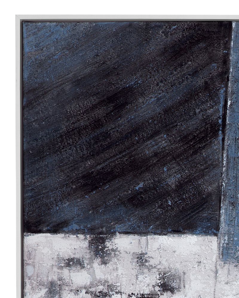 Bassett Mirror - Yuma Gray Abstract Framed Canvas - 7300-999 view 3
