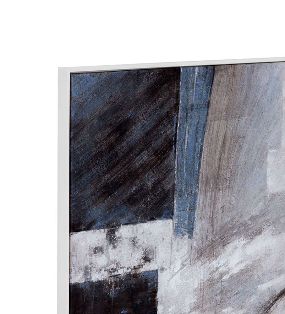 Bassett Mirror - Yuma Gray Abstract Framed Canvas - 7300-999 view 4