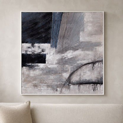 Bassett Mirror - Yuma Gray Abstract Framed Canvas - 7300-999 view 5