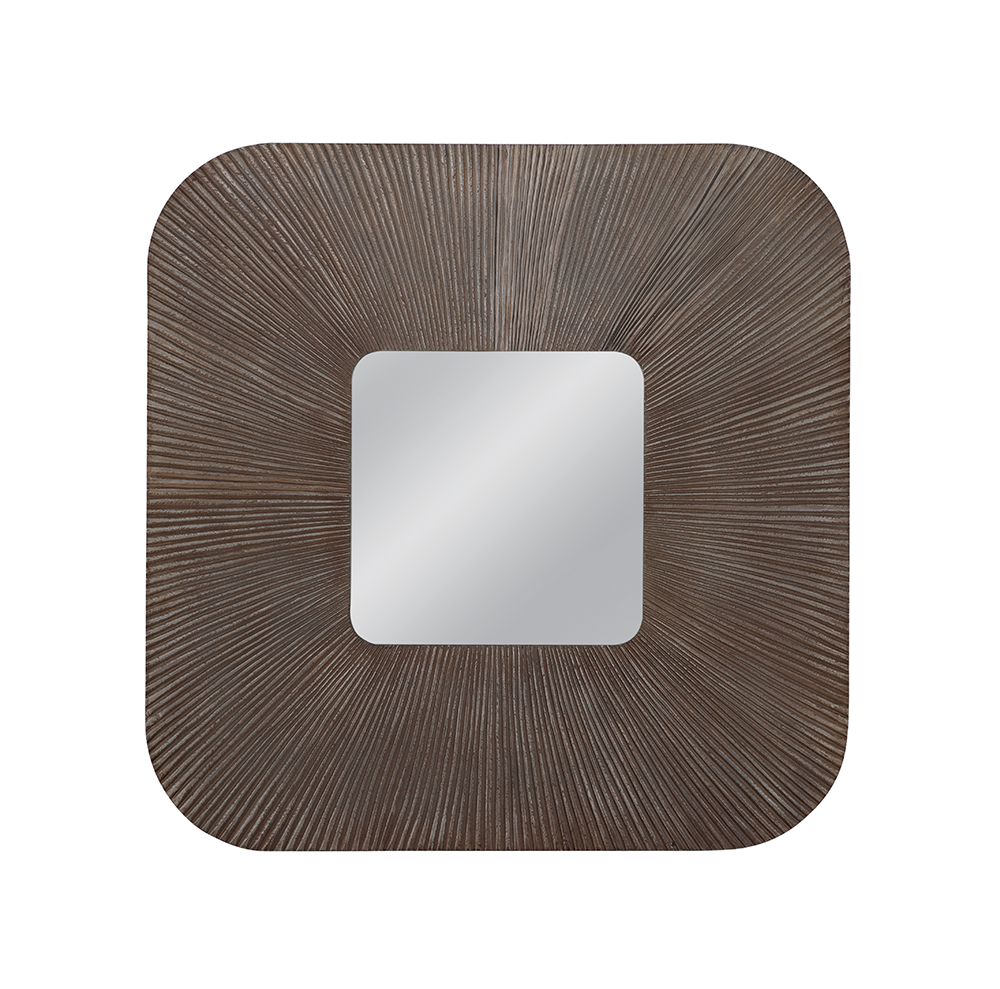 Bassett Mirror - Zamba 48" Brown Square Wall Mirror - M5019 view 1