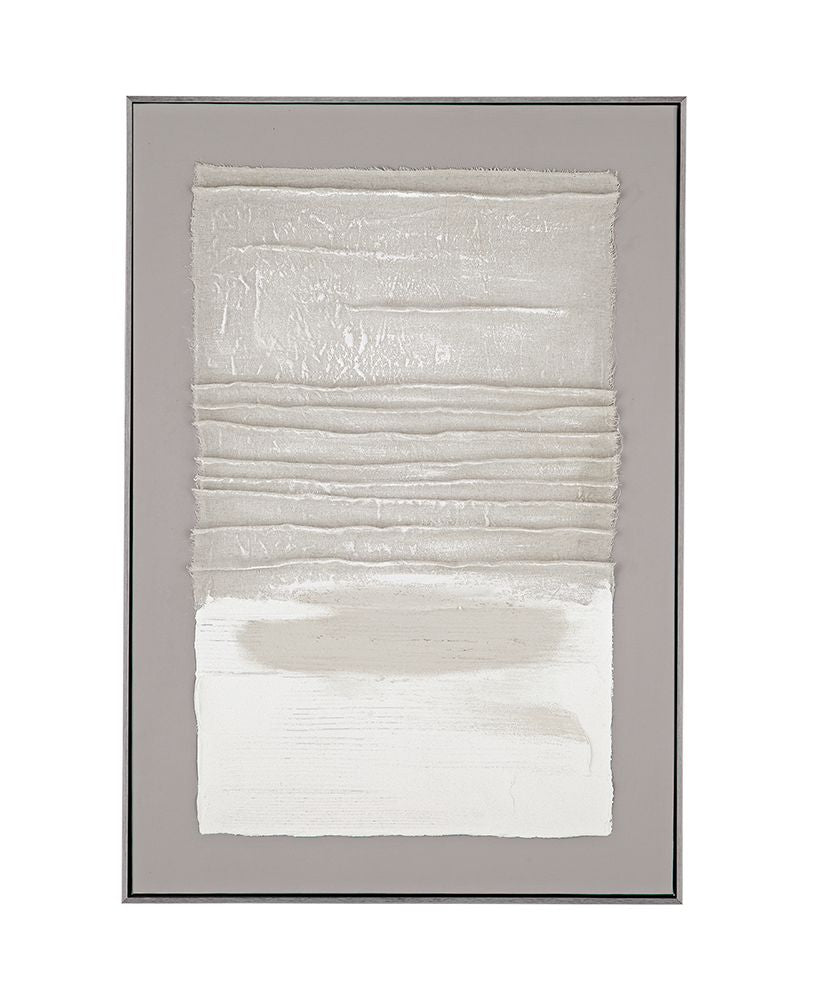 Bassett Mirror - Zole II Gray Abstract Framed Canvas - 7301-039 view 1