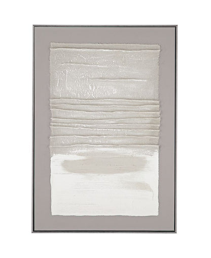 Bassett Mirror - Zole II Gray Abstract Framed Canvas - 7301-039 view 1