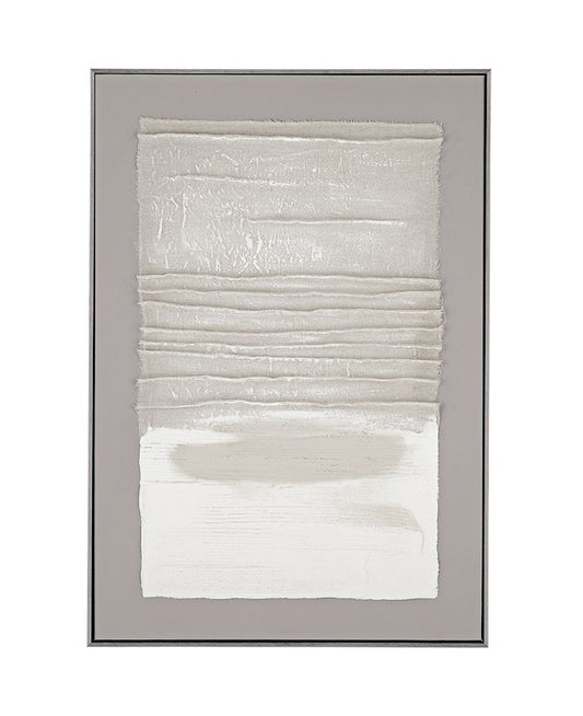 Bassett Mirror - Zole II Gray Abstract Framed Canvas - 7301-039 view 1