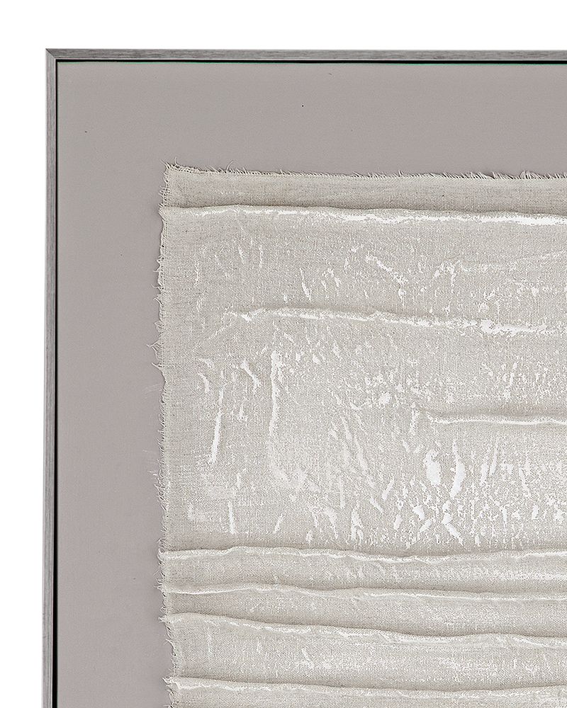 Bassett Mirror - Zole II Gray Abstract Framed Canvas - 7301-039 view 3