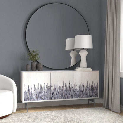 Bassett Mirror - Zooey Server in White Wash Mango - 6067-DR-576 view 3