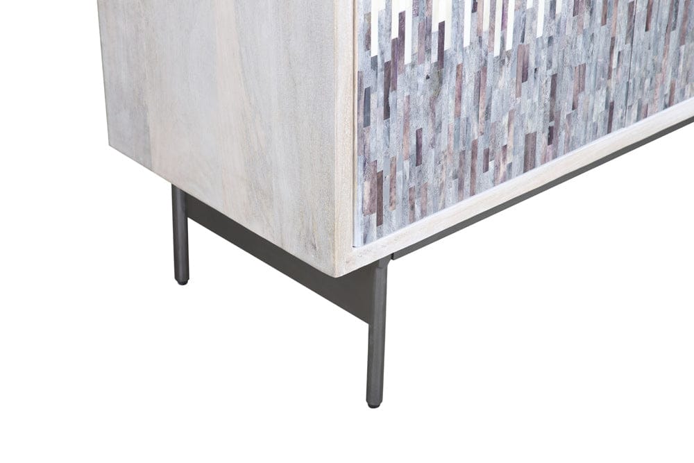 Bassett Mirror - Zooey Server in White Wash Mango - 6067-DR-576 view 4