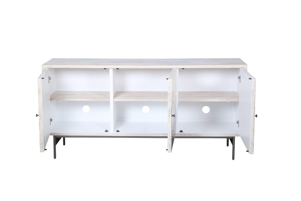 Bassett Mirror - Zooey Server in White Wash Mango - 6067-DR-576 view 5