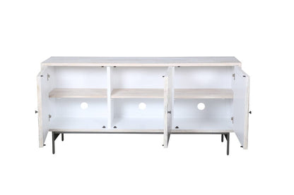 Bassett Mirror - Zooey Server in White Wash Mango - 6067-DR-576 view 5