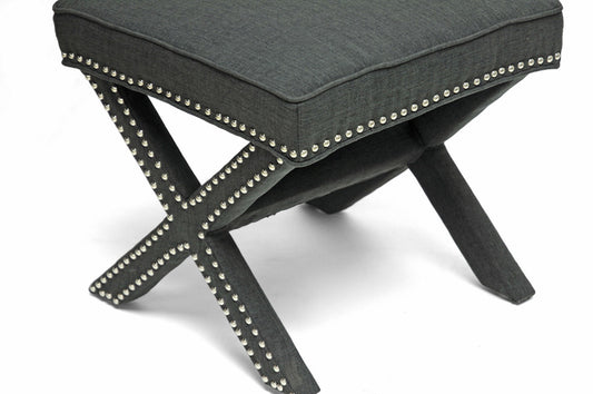 Baxton Studio - 0 Bench - BH-63907-Grey view 2