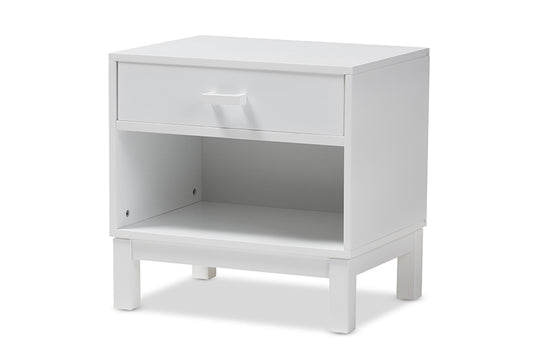 Baxton Studio - 0 Nightstand - HNS01-White-NS view 1