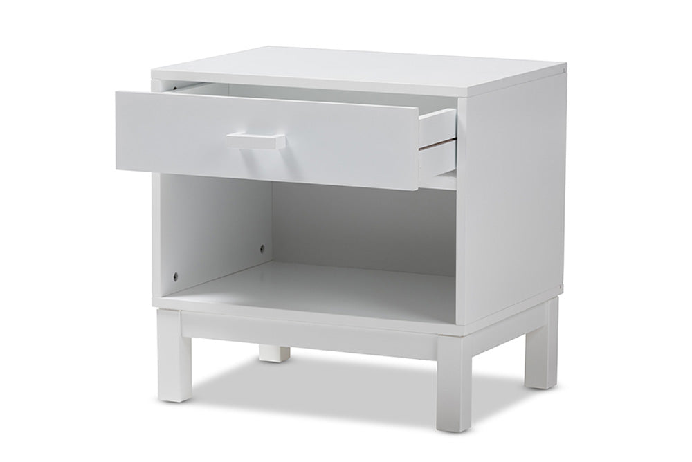 Baxton Studio - 0 Nightstand - HNS01-White-NS view 2