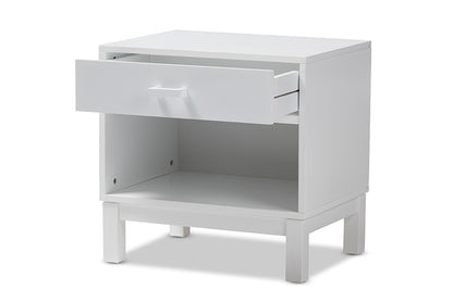 Baxton Studio - 0 Nightstand - HNS01-White-NS view 2