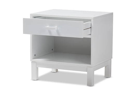Baxton Studio - 0 Nightstand - HNS01-White-NS view 2