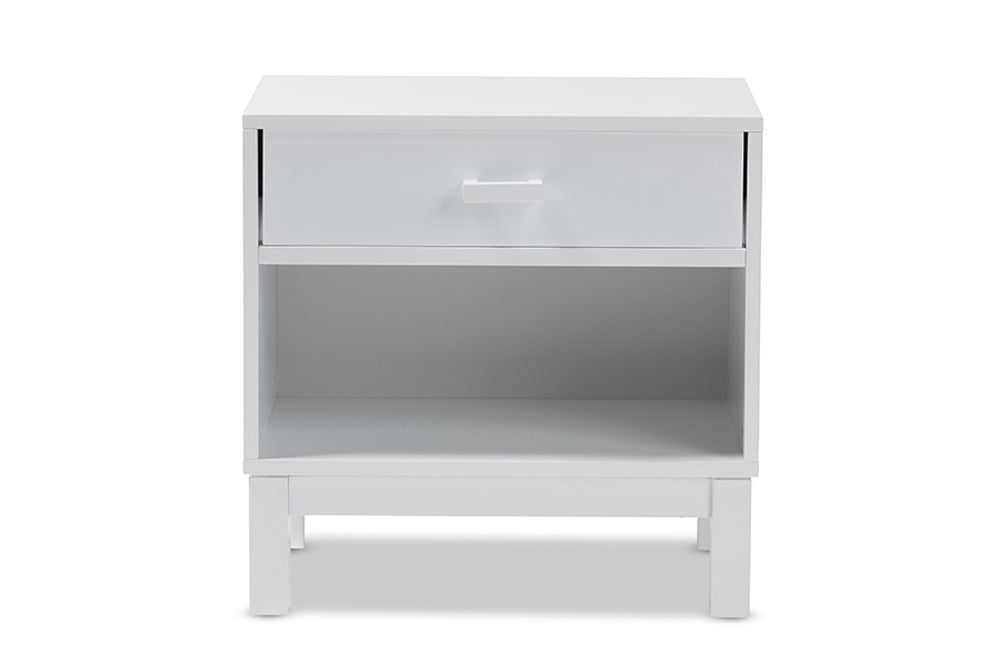 Baxton Studio - 0 Nightstand - HNS01-White-NS view 3