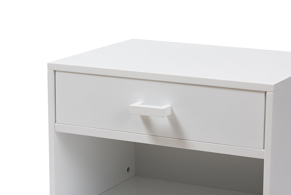 Baxton Studio - 0 Nightstand - HNS01-White-NS view 6