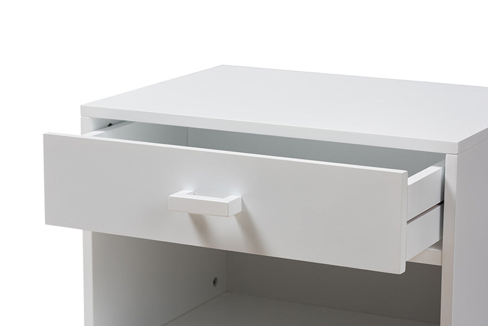 Baxton Studio - 0 Nightstand - HNS01-White-NS view 7