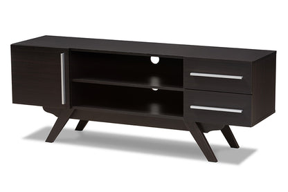 Baxton Studio - 0 TV Stand - ET 3515-01-Dark Brown-TV view 1