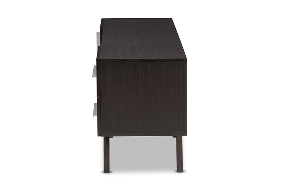 Baxton Studio - 0 TV Stand - ET 3515-01-Dark Brown-TV view 4