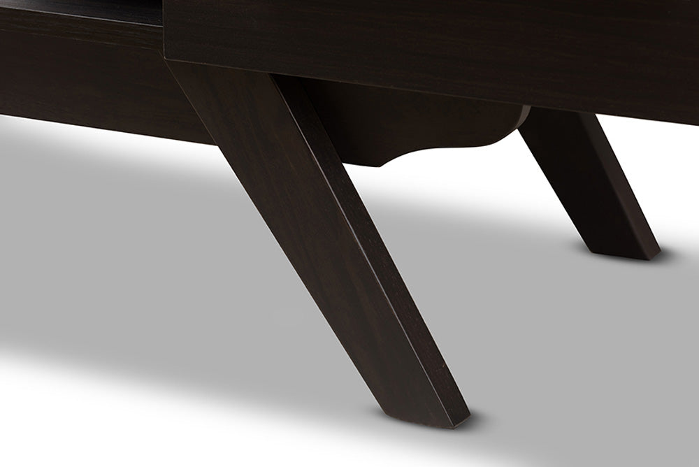 Baxton Studio - 0 TV Stand - ET 3515-01-Dark Brown-TV view 8
