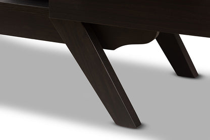 Baxton Studio - 0 TV Stand - ET 3515-01-Dark Brown-TV view 8