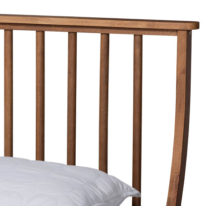 Baxton Studio - Abel Full Size Bed in Walnut Brown - MG0064-Walnut-Full view 4