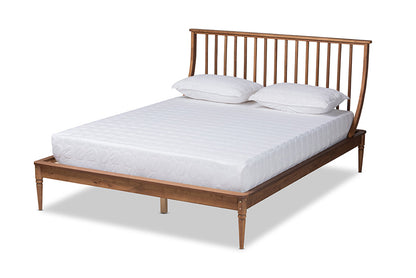 Baxton Studio - Abel King Size Bed - MG0064-Walnut-King view 1