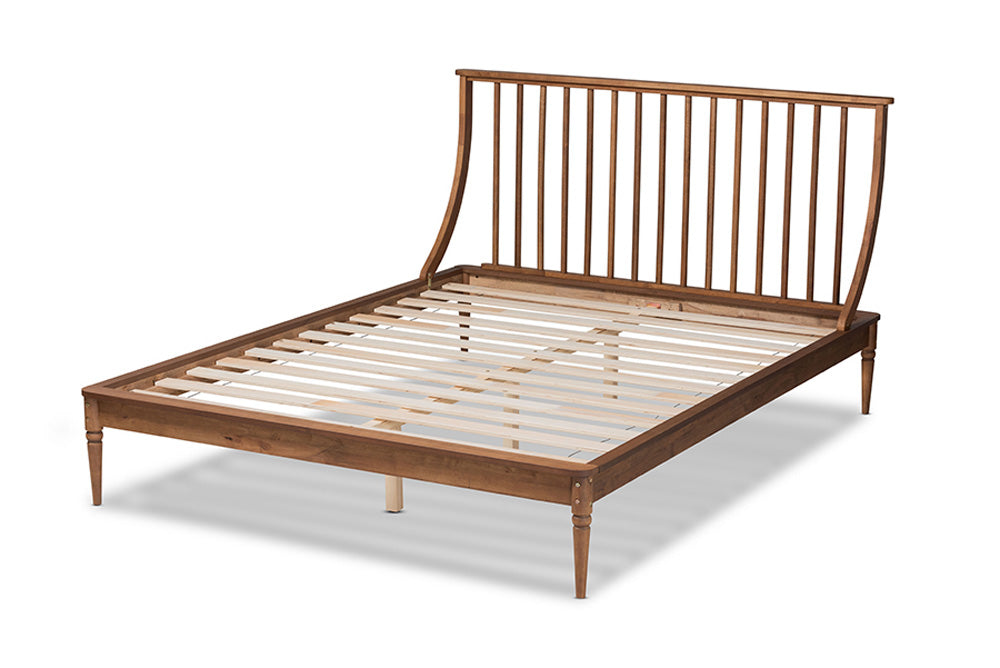 Baxton Studio - Abel King Size Bed - MG0064-Walnut-King view 3