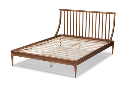 Baxton Studio - Abel King Size Bed - MG0064-Walnut-King view 3
