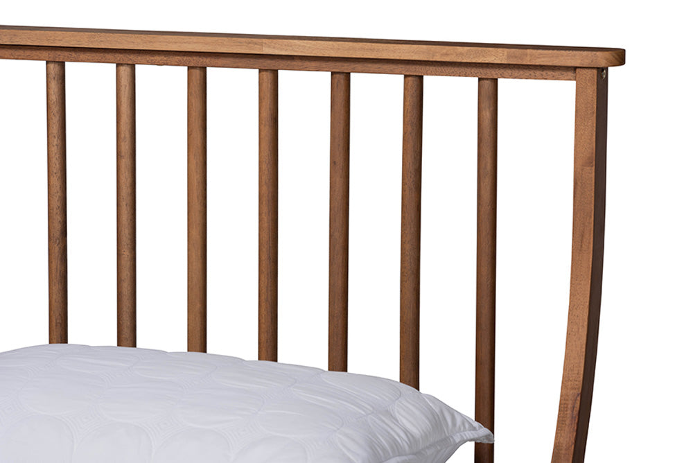 Baxton Studio - Abel King Size Bed - MG0064-Walnut-King view 4