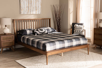 Baxton Studio - Abel King Size Bed - MG0064-Walnut-King view 5