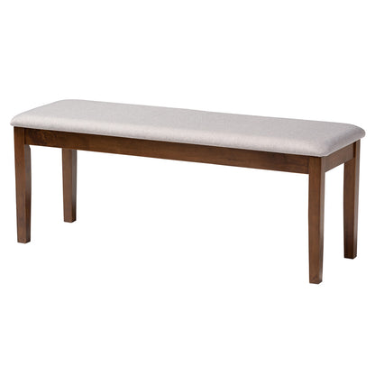 Baxton Studio - Abigail Dining Set in Grey/Walnut Brown - RH391C-Grey/Walnut-6PC Dining Set view 3