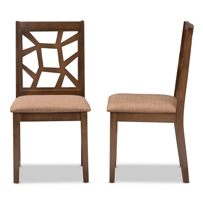 Baxton Studio - Abilene Set of 2 Dining Chairs in Light Brown/"Walnut" Brown - RH3010C-Walnut/Light Brown-DC view 3